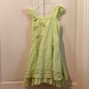Naartjie kids, lime green dress. Size 4t.